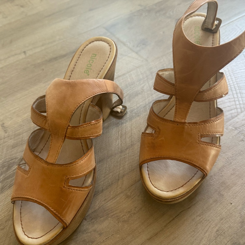 Nicole Brown Strappy Heels